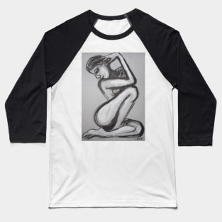 Posture 2 - Female Nude Baseball T-Shirt